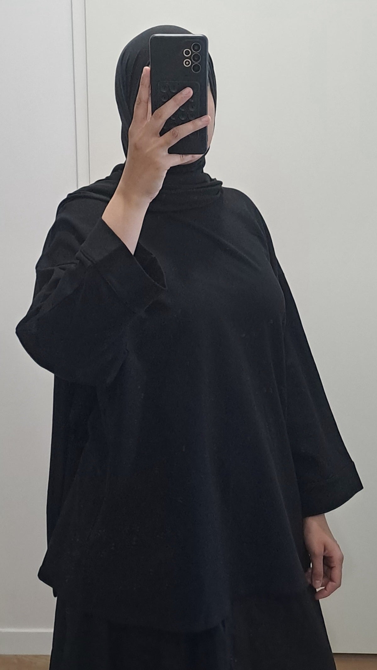 T-shirt oversize en coton Noir