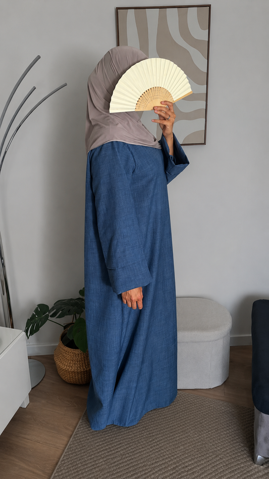 Abaya Fatima - Bleu jean