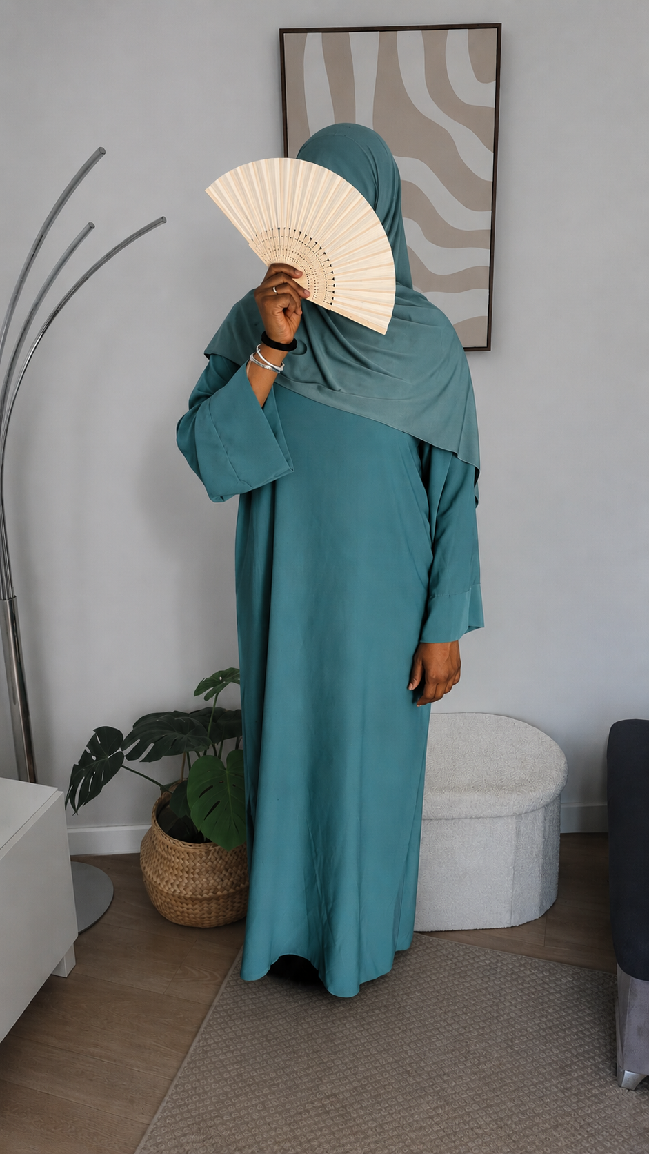 Abaya Sana - Bleu lagon