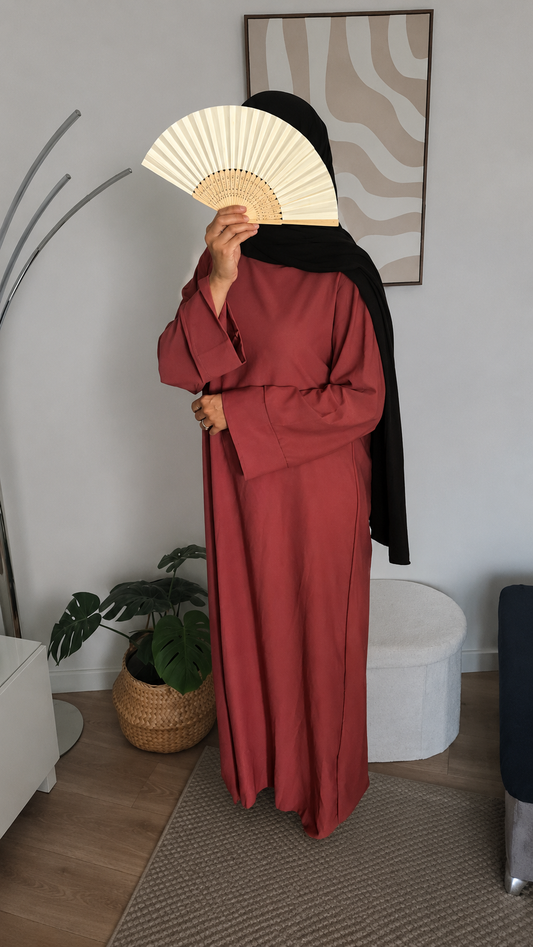 Abaya Sana - Light burgundy
