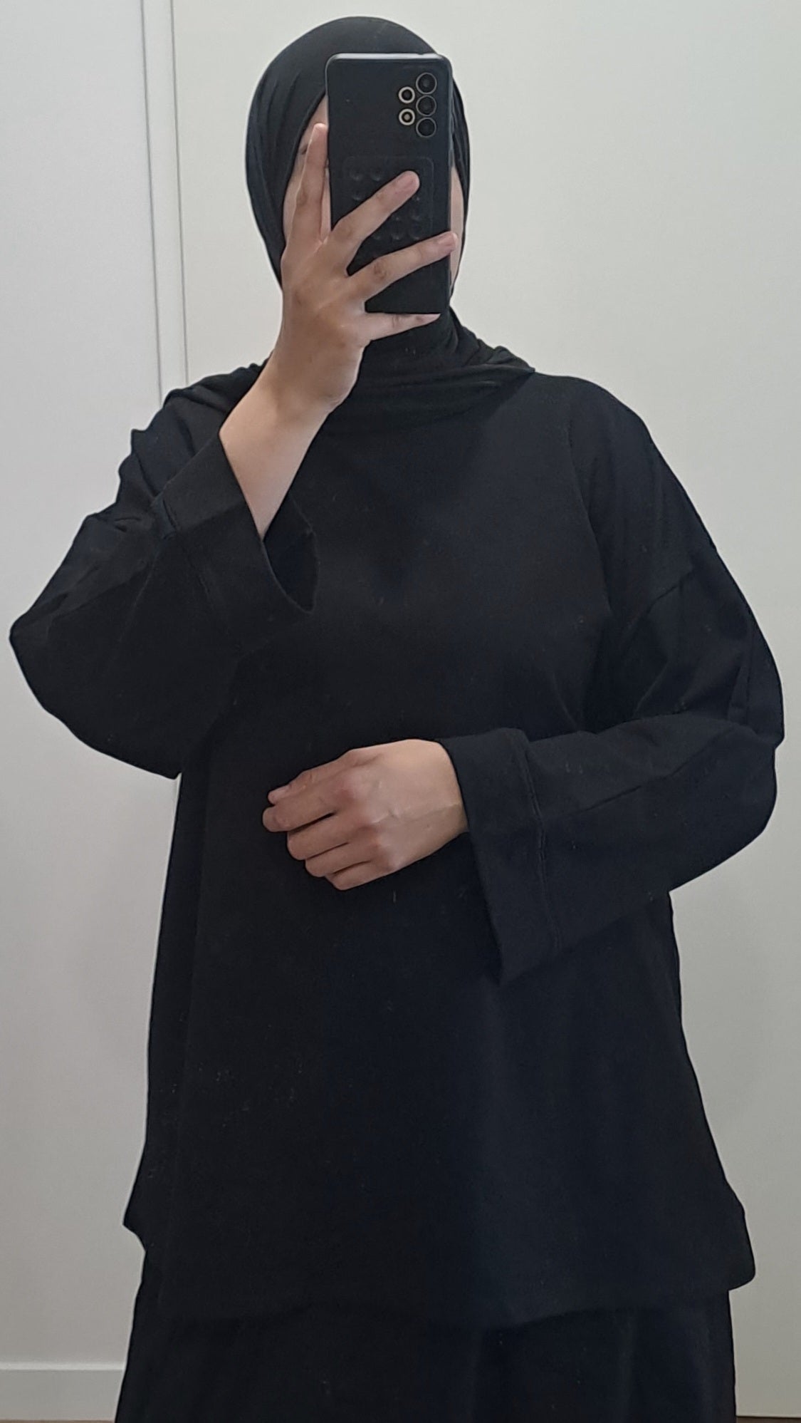 T-shirt oversize en coton Noir