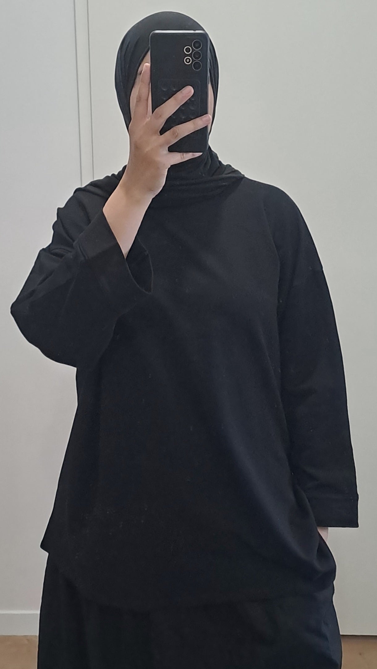 T-shirt oversize en coton Noir