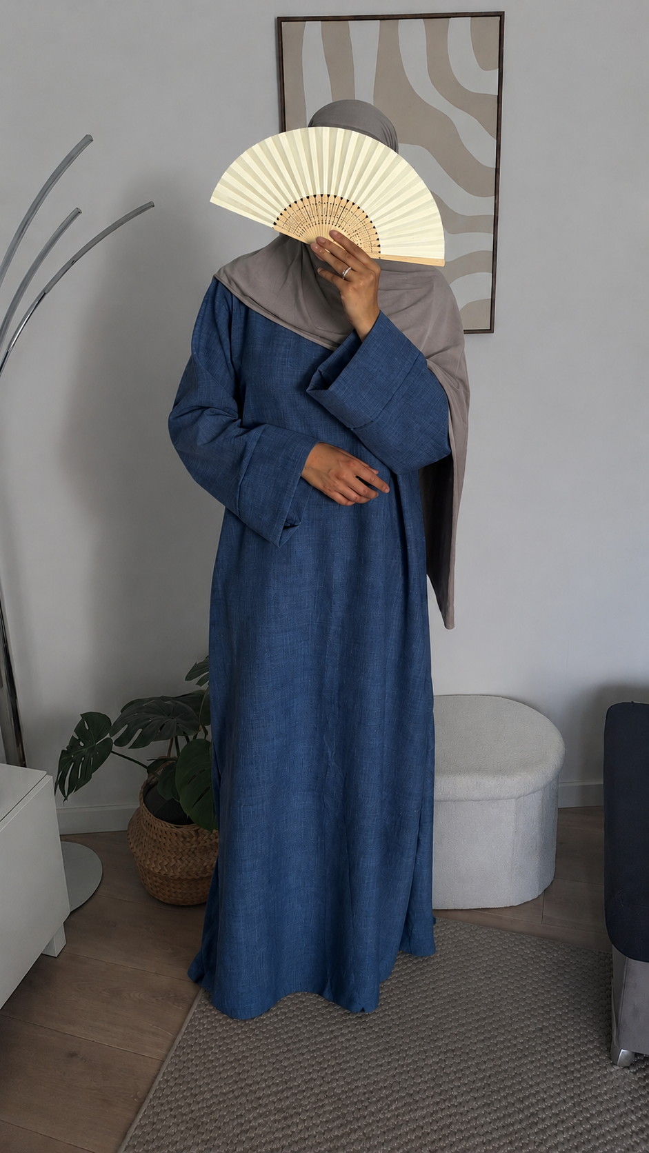 Abaya Fatima - Bleu jean