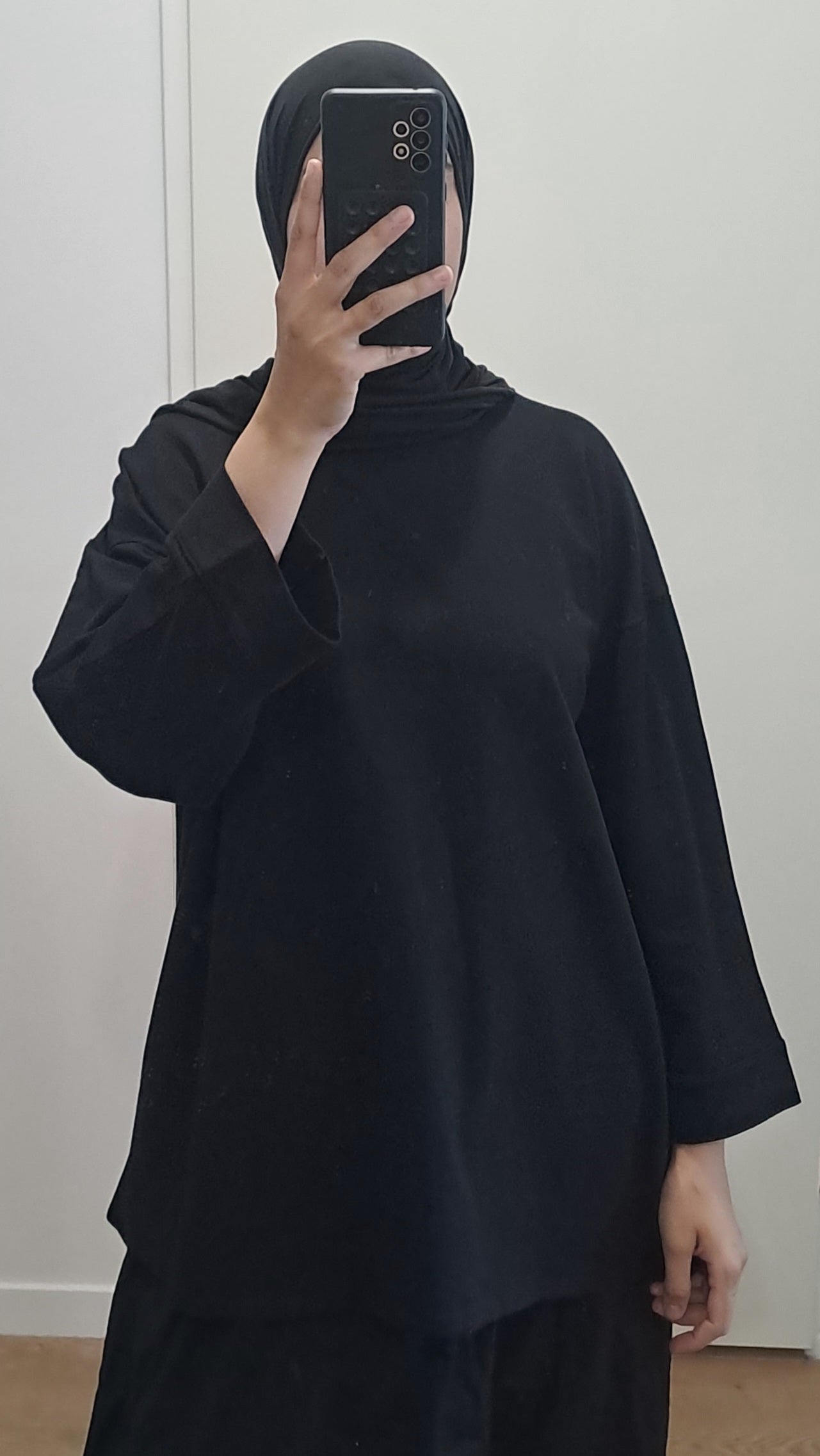 T-shirt oversize en coton Noir