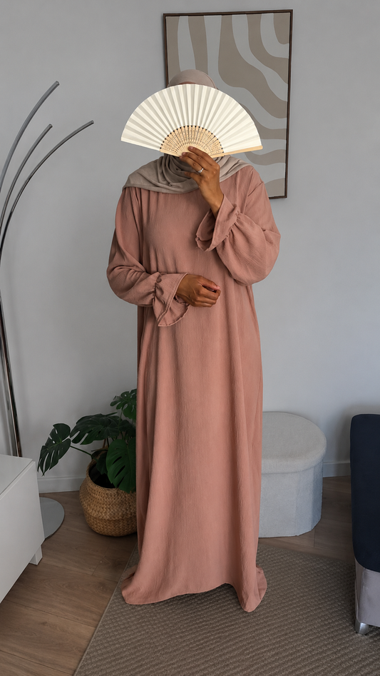 Abaya Assa - Vieux rose