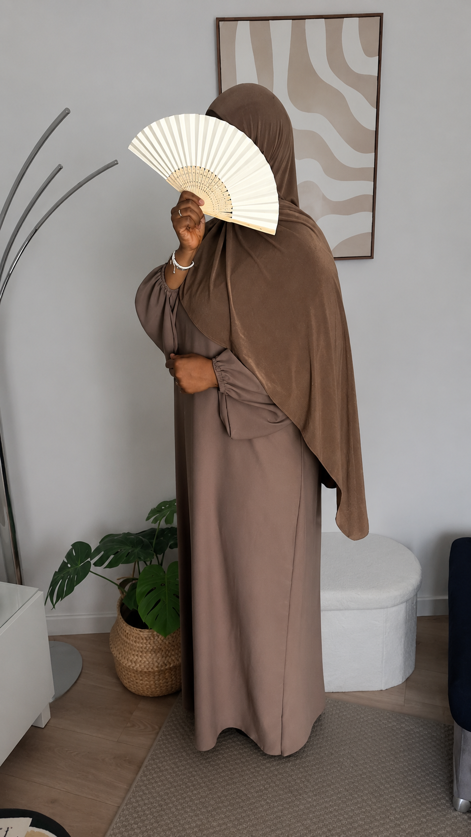 Abaya Nour - Taupe