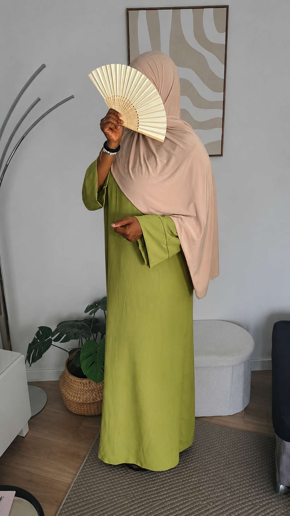 Abaya Sana - Vert pistache