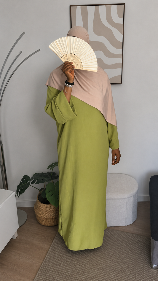 Abaya Sana - Vert pistache